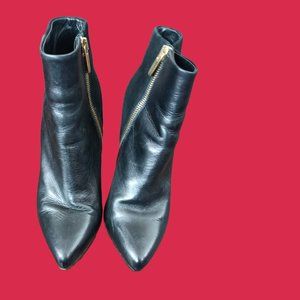 Vero cuoio classic woman black boots size 38 , made in Italy